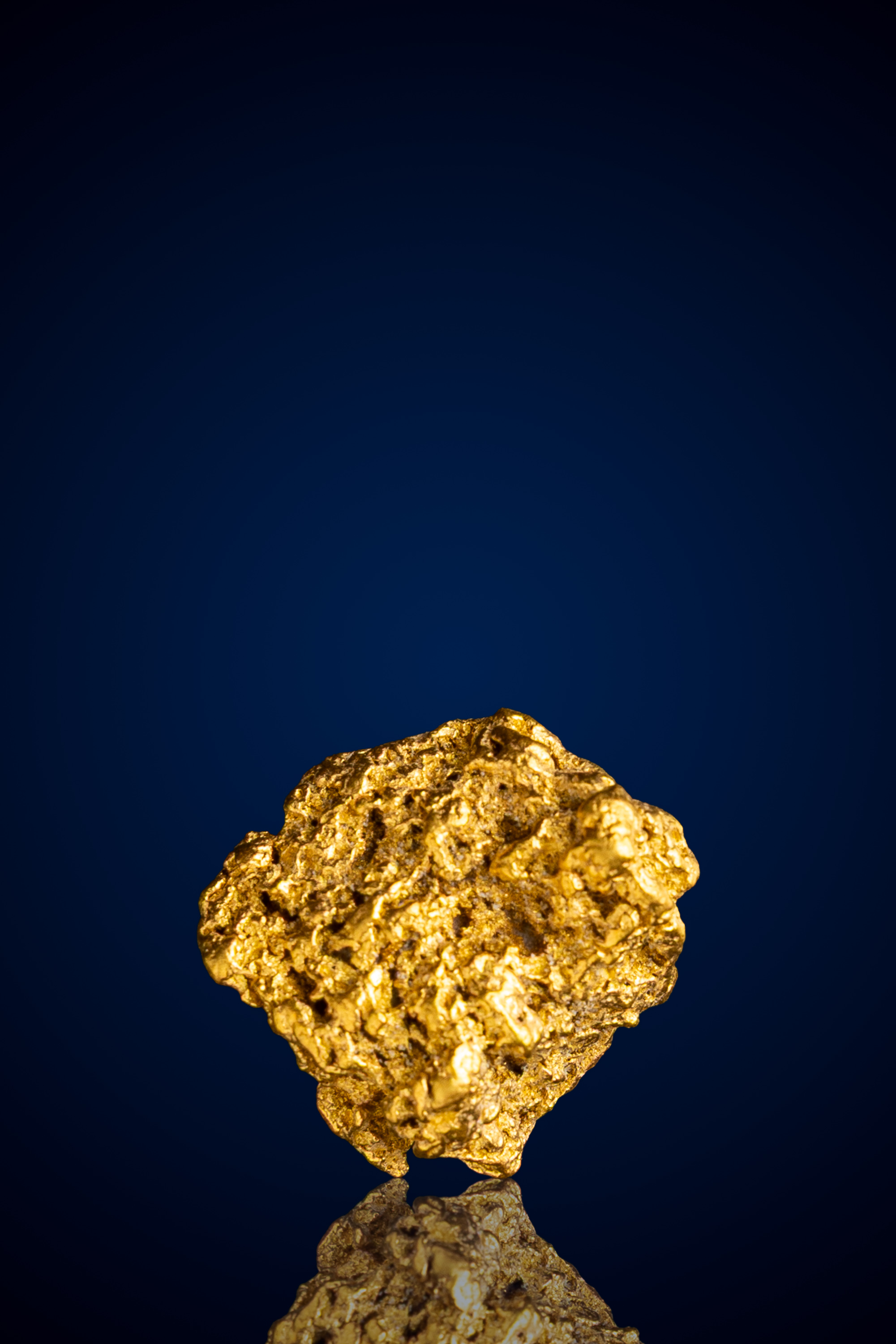 Brilliant, Pitted Natural Gold Nugget - Rose Creek, NV - 9.63 grams (image for) Brilliant, Pitted Natural Gold Nugget - Rose Creek, NV - 9.63 grams